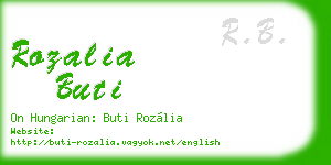 rozalia buti business card